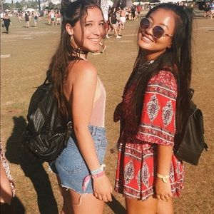 boho red Lulu’s romper!